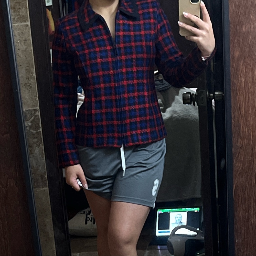 Vintage Sag Harbor Plaid Jacket